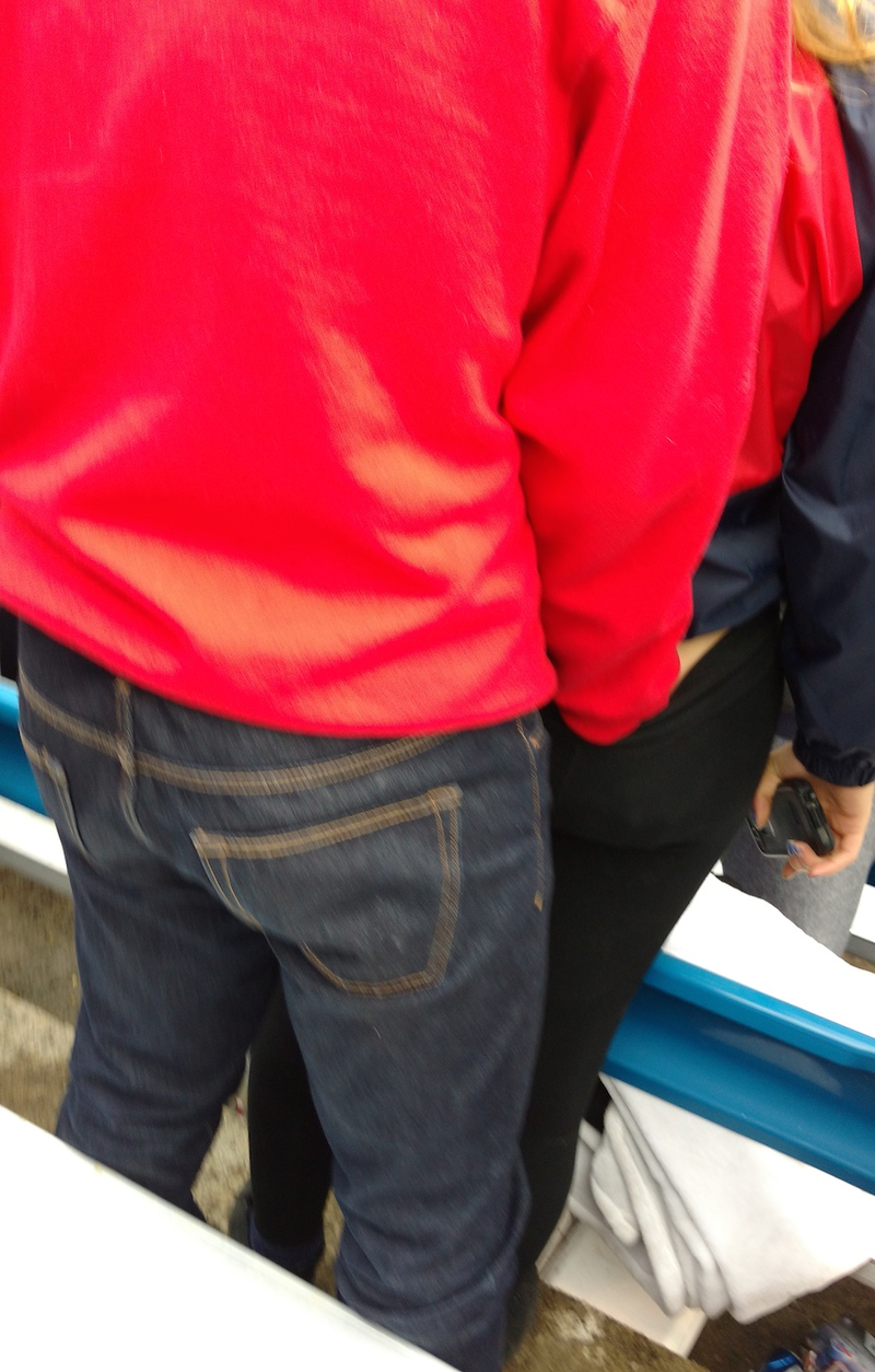 Illustration for article titled Bills Fans Resort To Sticking Their Hands In Each Other's Pants, Possibly For Warmth